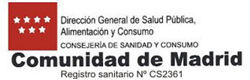 Comunidad de Madrid Registro sanitario Nº CS2361